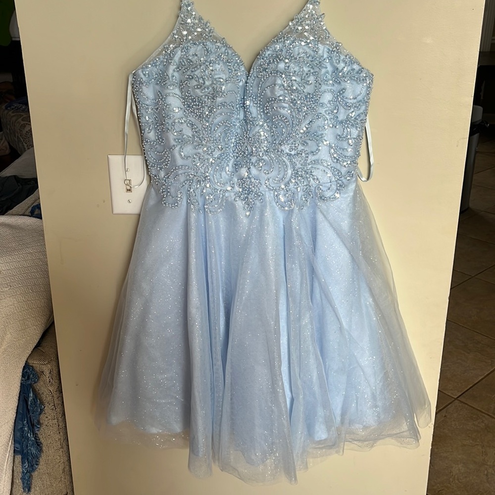 Size 14 ice blue dress